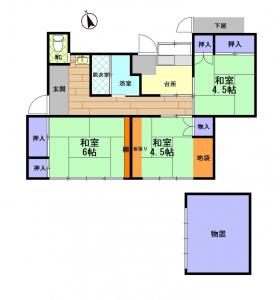 中古戸建 河内郡上三川町大字上三川3407-5 JR東北本線（宇都宮線）石橋駅 5200000