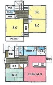 中古戸建 宇都宮市中岡本町3715-189 JR東北本線（宇都宮線）岡本駅 20480000