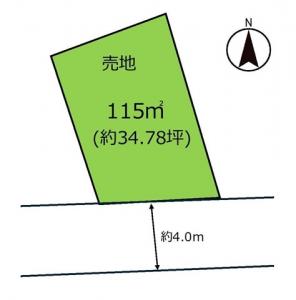 土地 宇都宮市鶴田町252-17 JR日光線鶴田駅 6960000