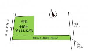 土地 下都賀郡壬生町大字北小林786-1、786-9 東武宇都宮線安塚駅 2000000