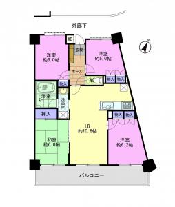 中古マンション 宇都宮市簗瀬４丁目2-25 JR東北本線 (宇都宮線）宇都宮駅 21500000