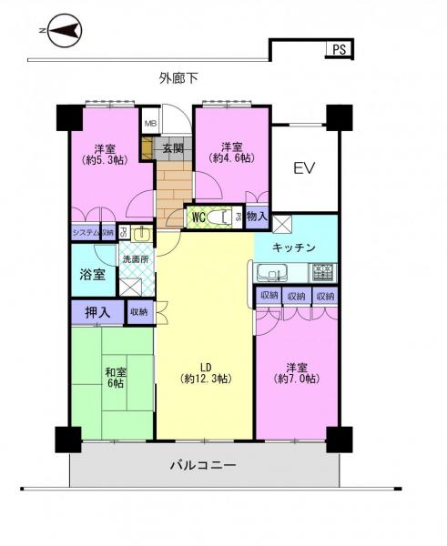 中古マンション 宇都宮市泉が丘１丁目17-43 宇都宮芳賀ライト線峰駅 2,180万円