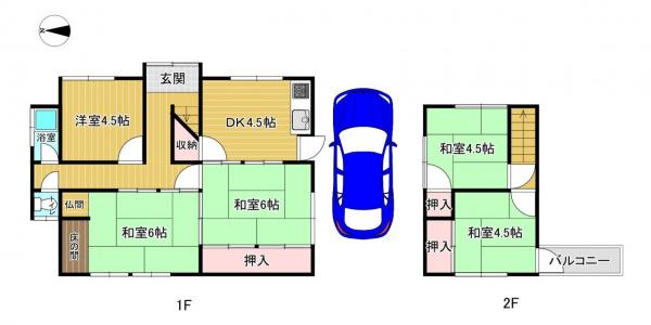 中古戸建 八幡市八幡吉原 京阪本線樟葉駅 298万円