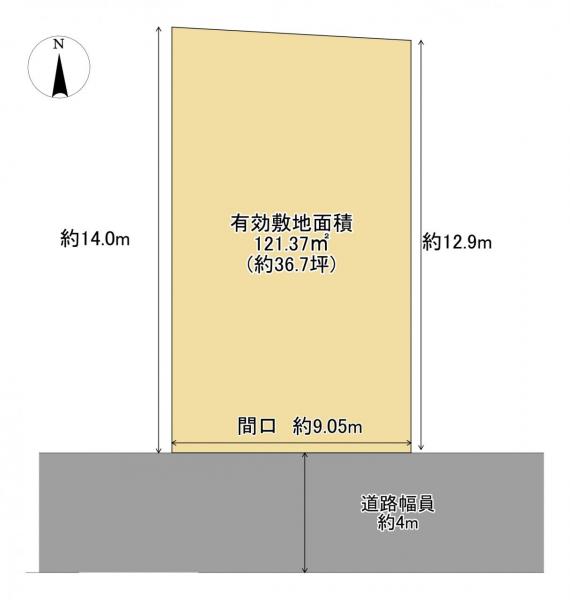 土地 城陽市富野乾垣内 近鉄京都線富野荘駅 1,780万円