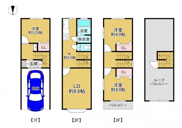 中古戸建 寝屋川市葛原新町5-43 京阪本線寝屋川市駅 1,100万円
