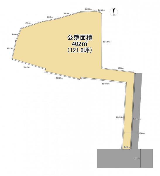 土地 奈良市六条1丁目35-27 近鉄橿原線西ノ京駅 1,980万円