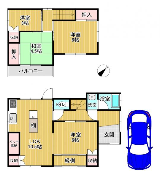中古戸建 奈良市七条西町1丁目37-8 近鉄橿原線西ノ京駅 750万円