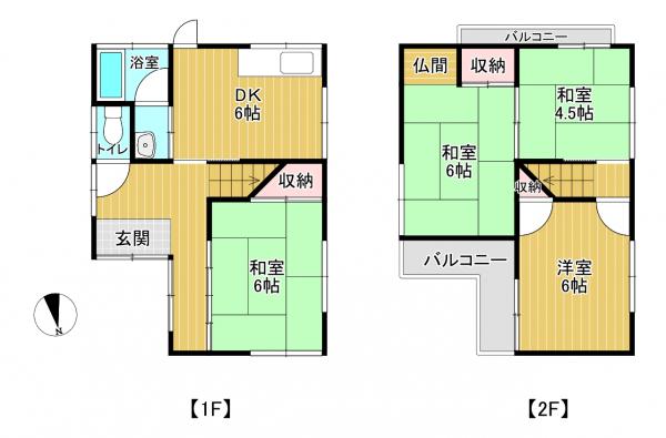 中古戸建 寝屋川市田井町12-15 京阪本線香里園駅 800万円