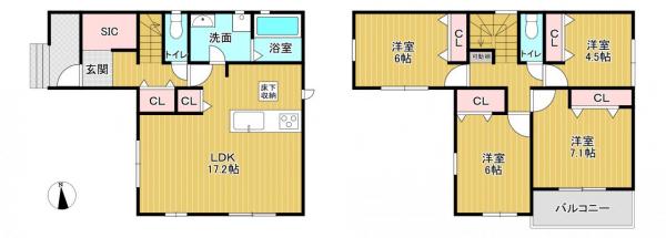 新築戸建 大和郡山市北郡山町 近鉄橿原線近鉄郡山駅 3,480万円
