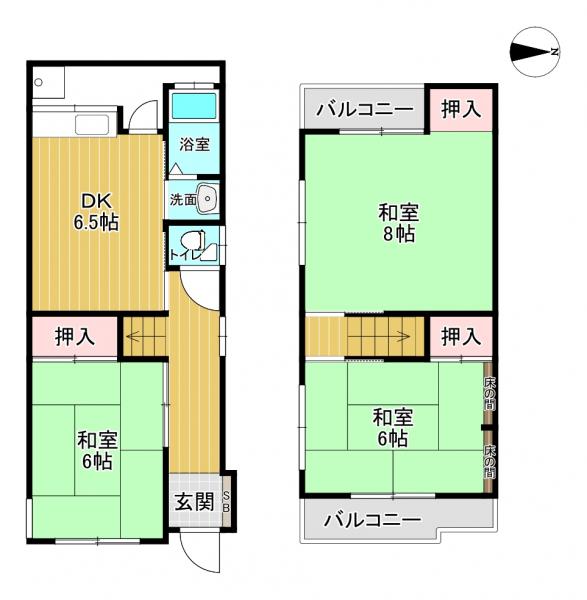 中古戸建 寝屋川市高宮1丁目4-18 京阪本線寝屋川市駅 630万円
