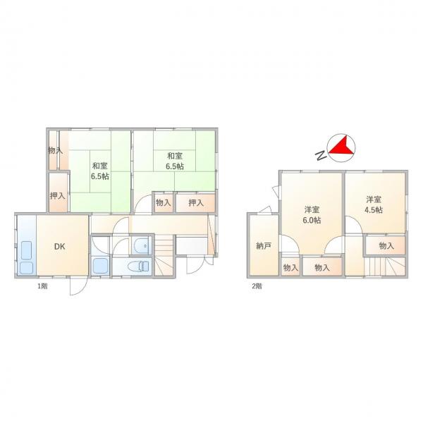 ■三面接道の角地の好立地 間取り図