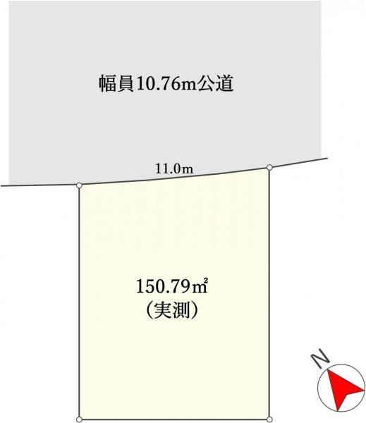 川越市霞ケ関東4丁目　土地 区画図