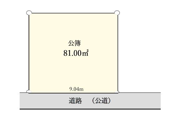 川越市下赤坂　土地 区画図