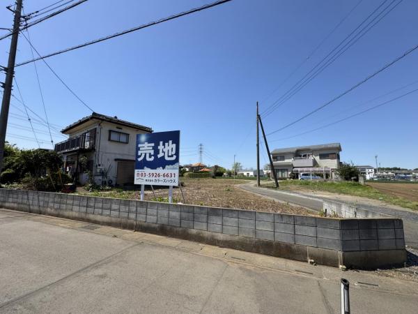 川越市大字下小坂　売地 前面道路含む現地写真