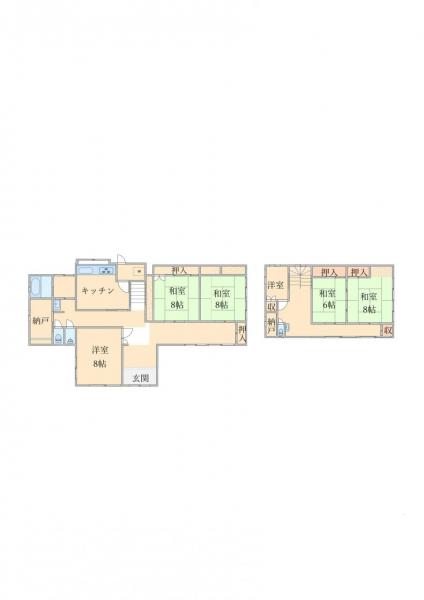 川越市大字下赤坂　中古戸建 間取り図