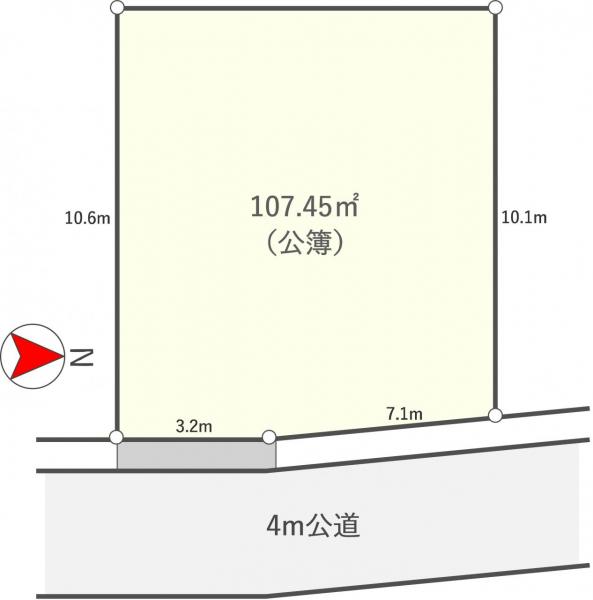 川越市大字的場　土地 区画図