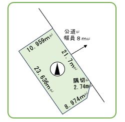中幌向２６１番地２２ 区画図 