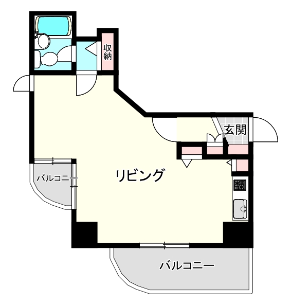 ライオンズマンション札幌定山渓弐番館 間取り図 