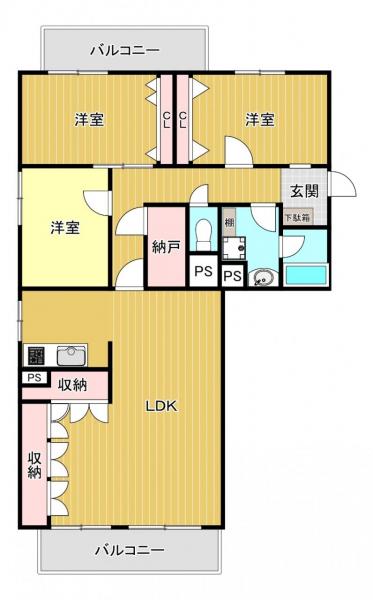 ロジェ真駒内 間取り図 