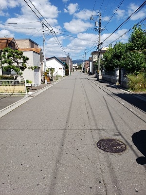 函館市柏木町101番35　売土地 前面道路含む現地写真 