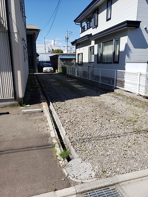 函館市柏木町101番35　売土地 前面道路含む現地写真 
