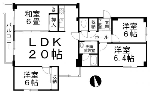 中古マンション 釧路市鶴ケ岱2丁目 JR根室本線釧路駅 530万円