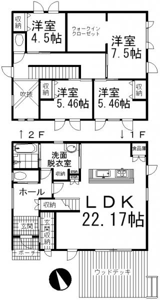中古戸建 北海道釧路郡釧路町東陽西2丁目8番8 JR根室本線釧路駅 2200万円