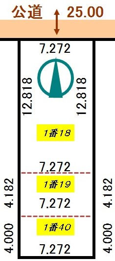 大楽毛４売地 区画図 