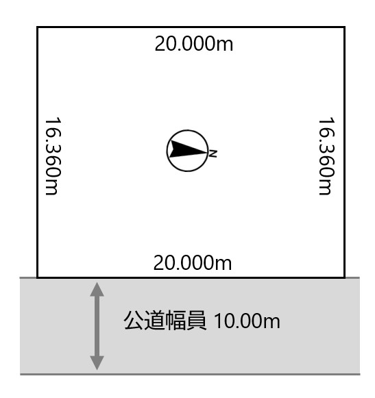北広島市大曲緑ヶ丘4丁目 土地図面