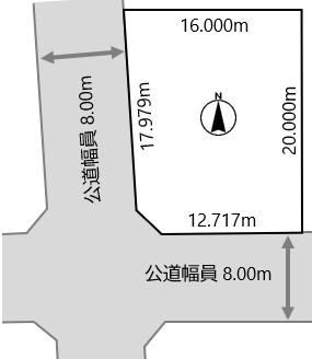 北広島市西の里東2丁目 現地土地写真 