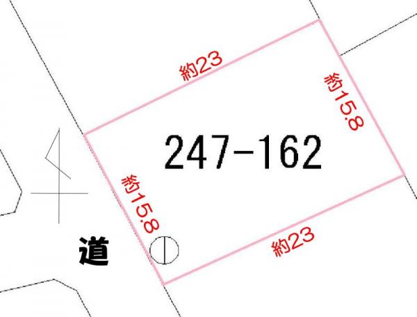 土地 北海道伊達市舟岡町247番地162号 JR室蘭本線北舟岡駅 745万円