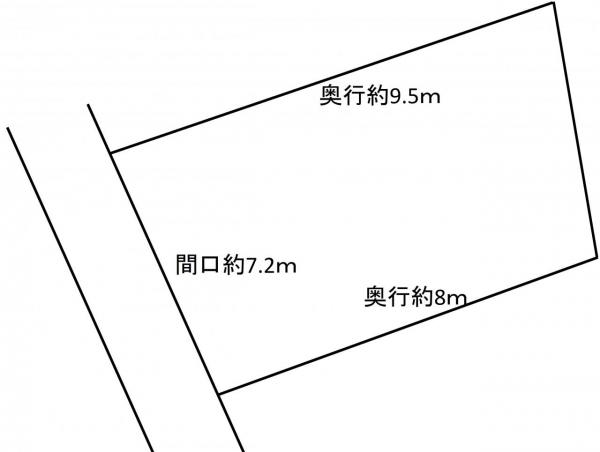 中央4丁目　売地 区画図 