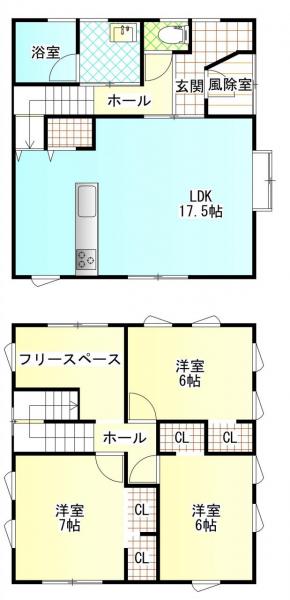 千刈4丁目　売家 間取り図 