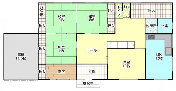 平内清水川　売家 間取り図 