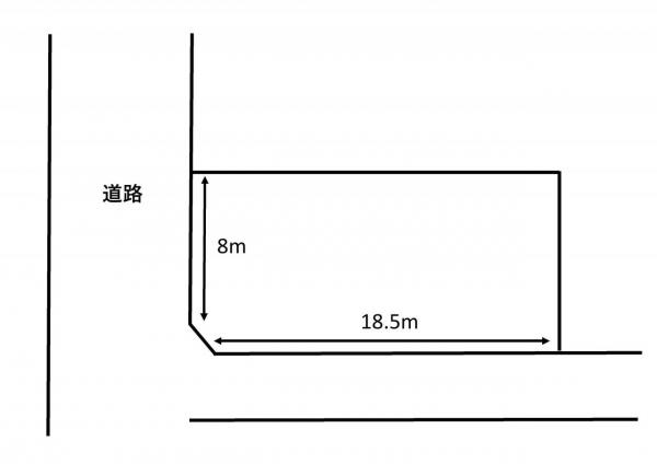 中央1丁目　売地 区画図 