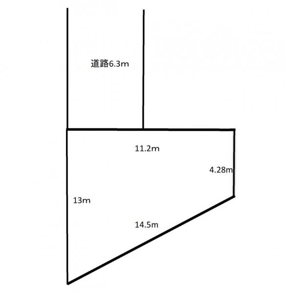 中央4丁目　売地 区画図 
