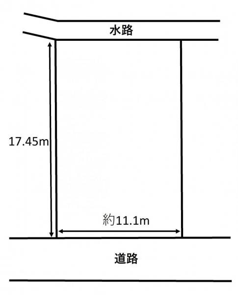 小柳1丁目　売地 区画図 