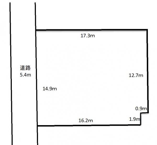 造道１丁目　売地 区画図 