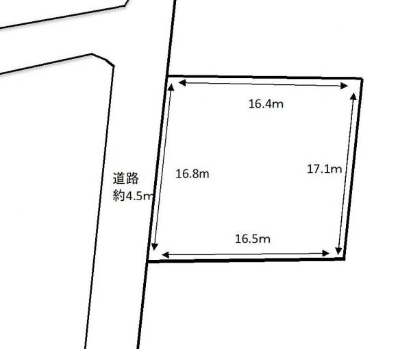 新城平岡　売地 区画図 