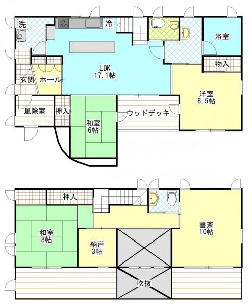 八重田4丁目　売家 間取り図 