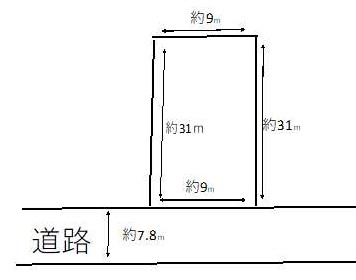 沖館4丁目　売地 区画図 