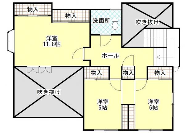 油川大浜　売家 間取り図 