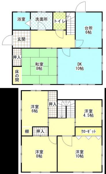 浪岡徳才子　売家 間取り図 