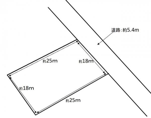 飛鳥字塩越　売地 区画図 