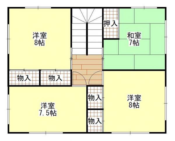 浅虫蛍谷　売家 間取り図 