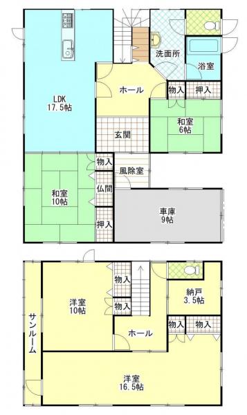 第二問屋町４丁目　売家 間取り図 