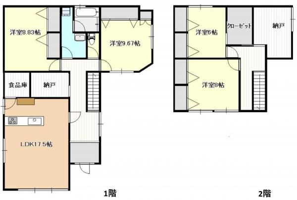 中古戸建 青森県青森市旭町1丁目9-6 青い森鉄道青森駅 1350万円