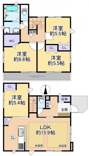 新築戸建 練馬区大泉学園町6丁目 西武池袋線大泉学園駅 5080万円
