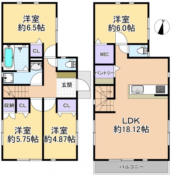 新築戸建 練馬区大泉学園町6丁目 西武池袋線大泉学園駅 4480万円