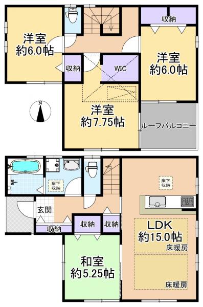 新築戸建 練馬区西大泉4丁目 西武池袋線大泉学園駅 5180万円